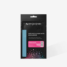 Load image into Gallery viewer, STALEKS PRO EXCLUSIVE 20 DISPOSABLE FILES FOR STRAIGHT NAIL FILE (SOFT BASE) 150 GRIT (30 PCS) DFEX-20