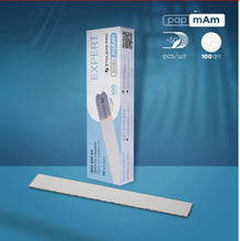 Load image into Gallery viewer, STALEKS PRO EXPERT 22 PAPMAM FILES FOR STRAIGHT NAIL FILE WHITE DISPOSABLE 50 PCS DFCE-22 WHITE