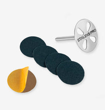 Load image into Gallery viewer, STALEKS PRO PEDICURE DISC PODODISC AND SET OF DISPOSABLE FILES 180 GRIT (5 PCS) PDSET