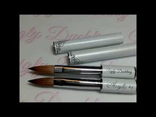 Load and play video in Gallery viewer, PREMIUM CRYSTAL KOLINSKY ACRYLIC BRUSH