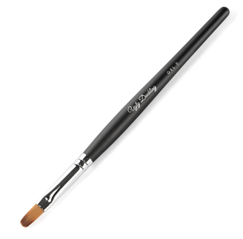 GEL 8 BRUSH - MATTE BLACK WOOD HANDLE
