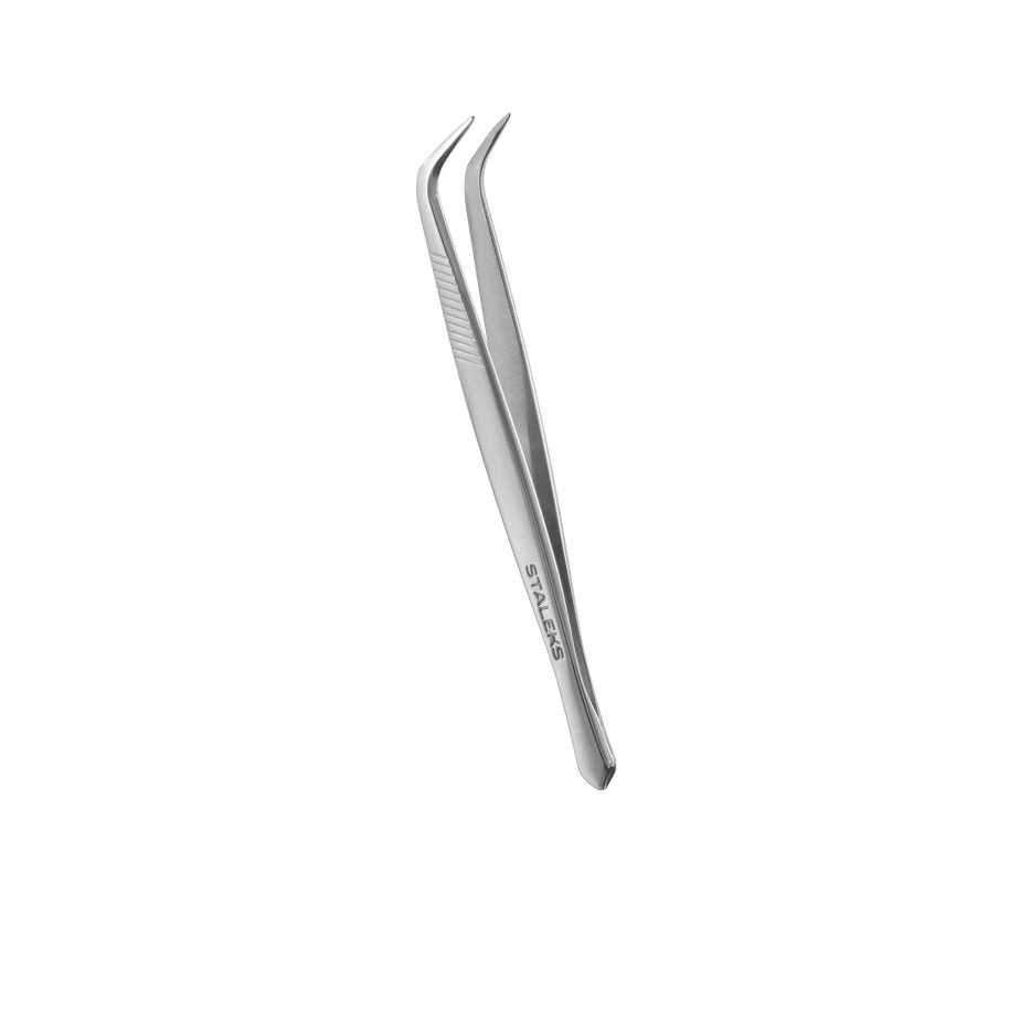 Staleks Classic 10/11 Nail Art Tweezers (Curved, Point)